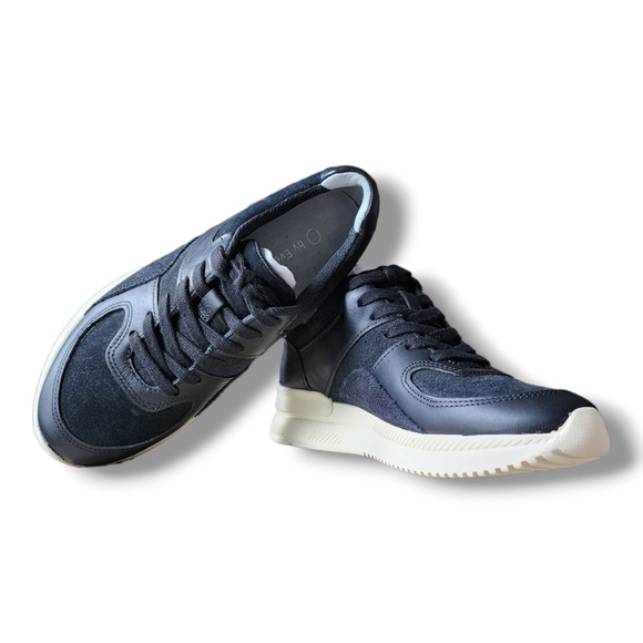 Everlane The Trainer Black Leather Sneakers Women's Size 6 - Picture 8 of 9